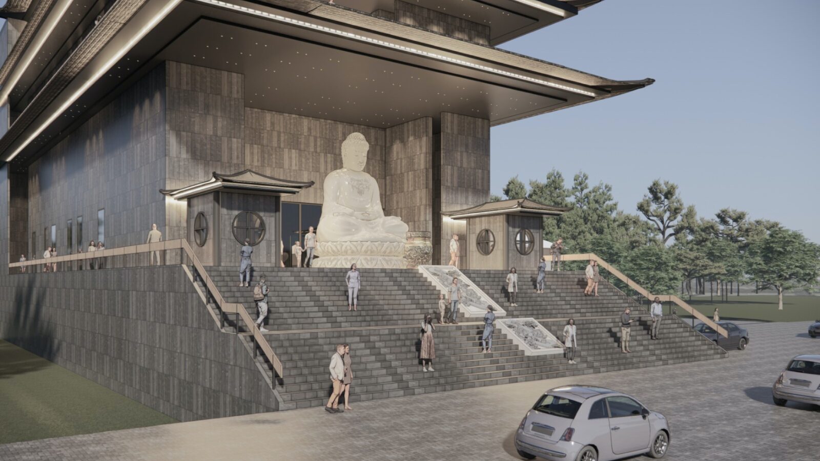 Rencana Eksterior Vihara